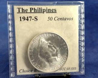 1947 S Phillipines 50 Centavos Coin