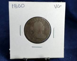 1800 VG Half Cent Coin