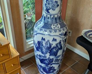 Very tall asian style vase
