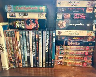 Assorted DVD and VHS