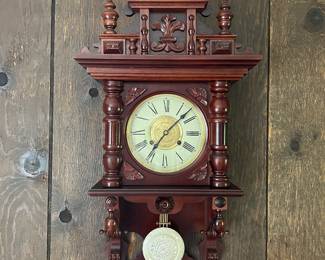 Cherry wood pendulum clock