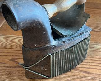 Antique Solid cast iron Chimney Charcoal Sad Iron