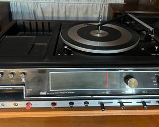 Sears AM/FM receiver with turntable and 8-track player