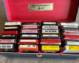 Assorted 8-track tapes