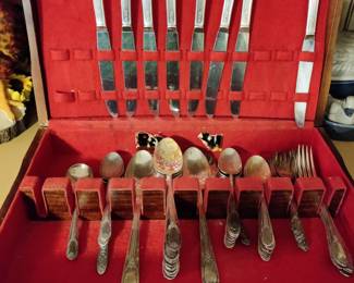 Silverplate Serving Set - Incomplete