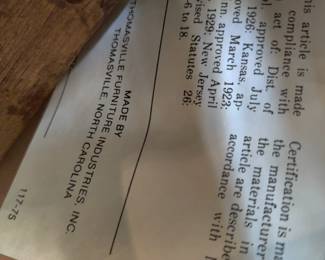 Thomasville - Oval Dining Table w/6Chairs