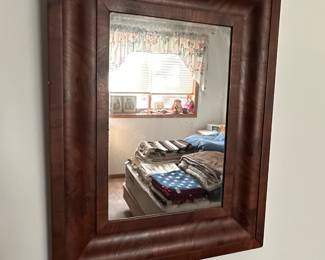 Ogee Molding Mahogany Mirror