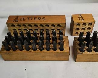 3 16 Steel Letter Number Stamps