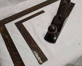 2 Framing Squares Vintage Plane