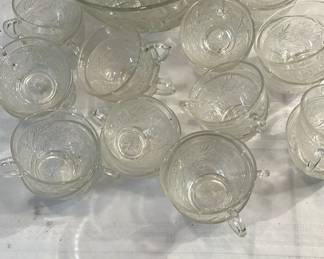 Anchor Hocking Punch Bowl CUPS