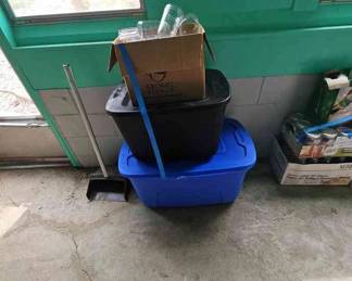 2 Totes 1 Box Of Canning Jars