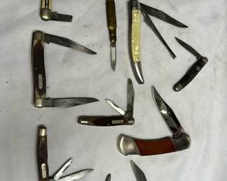 Pocket Knife Lot Paul Revere, Valor, Old Timer, More