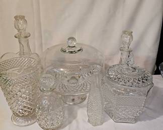 Anchor Hocking Wexford Cake Plate 