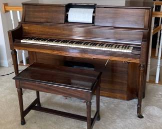 003 Hardman Duo Player Piano And Bench