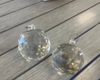 Large, heavy crystal balls
