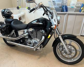 This 2002 Honda 1100 Shadow with 15,644 miles has been well cared for but does have a blown head gasket.  This may be a project bike for someone.  WAS $750.   Now Reduced to $600.  (No other discounts apply)