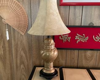 Asian influence table lamp