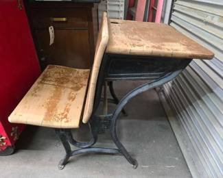#2056 • Antique Children's School Desk
