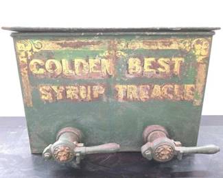 #2214 • Metal Golden Best Syrup Treacle Dispenser
