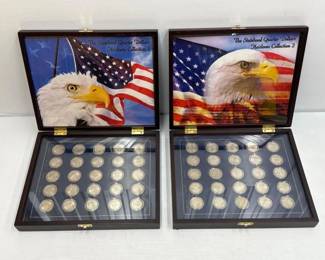 #2306 • (2) The Statehood Quarter Dollar Heirloom Collections 1 & 2
