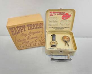 #1740 • Happy Trails Rogers & Dale Evans Limited Edition Watch & Bolotie Set
