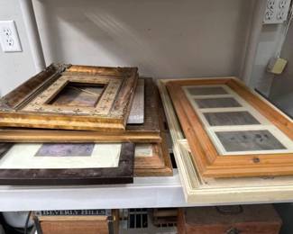 #2254 • (8) Framed Wall Art, Picture Frames & Mirror

