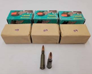 #1416 • 60 Rounds Brown Bear 7 62×54R Ammo
