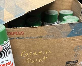 Box Green Spray Paint