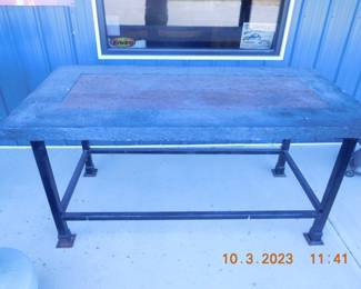 2 x4 cement table bar height