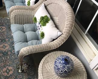 Patio Chairs Side Table plus Decor