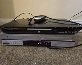 JVC DVD Player And Hitachi VHS DVD Player