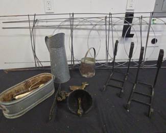 Outdoor Metal Variety Lot Included Metal Folding Trellis