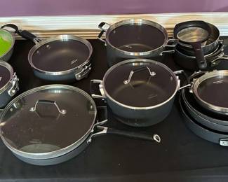 Huge Set Of Pots And Pans By Calphalon 