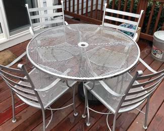 Patio Table Chairs and Umrella