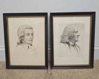 Two Framed Sketches By Pach