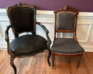Set Of Two Antique Chairs 