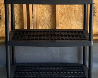 72" Black Plastic Utility Shelf