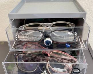 3 Drawer Organizer With Assorted Reading Glasses 