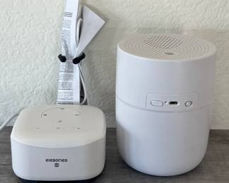 Vieoli LED Humidifier With Wireless Speaker And Eiesories S3 White Noise Speaker