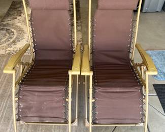 Pair Of Tofasco Folding Adjustable Chairs