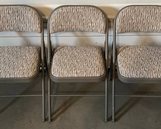 Set Of 3 Sudden Comfort 300 Pound Folding Chairs