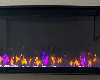 Cambridge Model 42HF200CGT-cf Wall Mount Electric Fireplace With Multi Color Flames And Remote