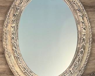 Decorative 35.5" X 47" Resin Oval Wall Mirror