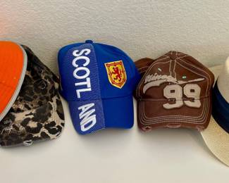 3 Caps - Scotland, Infinity Headwear - San Marcos Sun Hat, And NFL Broncos Sun Hat