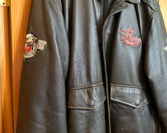 Vintage Leather Disney Jacket 