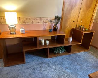 Movable Wood Bookcase 