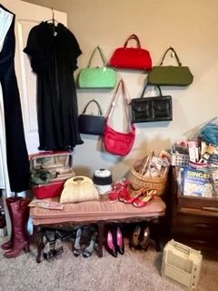 Women's vintage clothes, bags, shoes