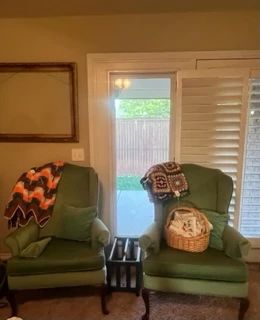 Vintage chairs - light green