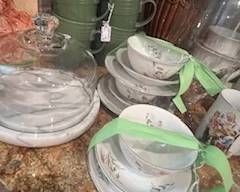 Tea sets - great for child's tea party, teacher gifts, succulents 