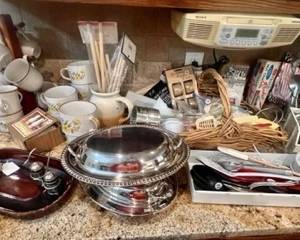 DeVille stoneware, serving pieces, misc kitchen gadgets